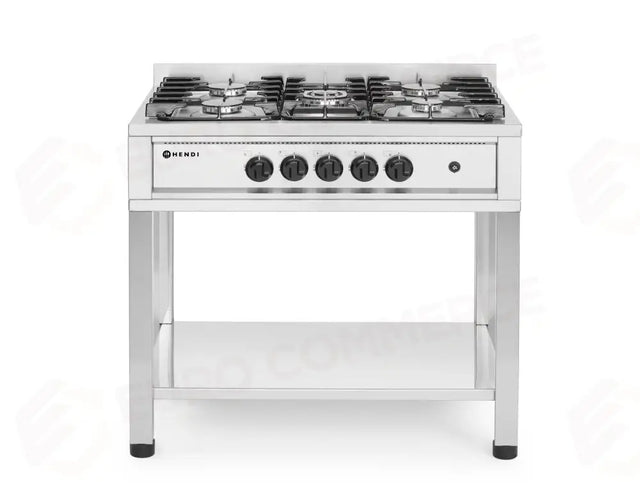 CUCINA A GAS - 5 BRUCIATORI, TELAIO APERTO, HENDI, KITCHEN LINE, 14,3KW, 900X640X(H)910MM - 225806