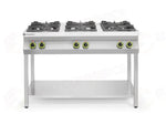CUCINA A GAS 6 FUOCHI CON SUPPORTO APERTO HENDI KITCHEN LINE 28,5KW 1200X700X(H)900MM - 226094