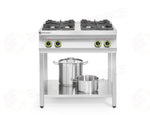 CUCINA A GAS LINEA 4 BRUCIATORI CON SUPPORTO APERTO HENDI KITCHEN LINE 19KW 800X700X(H)90 - 227589