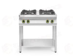 CUCINA A GAS LINEA 4 BRUCIATORI CON SUPPORTO APERTO HENDI KITCHEN LINE 19KW 800X700X(H)90 - 227589