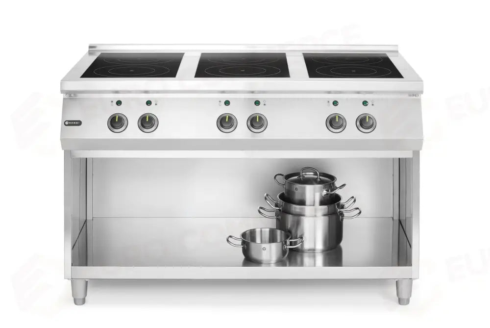 CUCINA AD INDUZIONE CON 6 PIANI COTTURA HENDI 400V/25500W 1200X700X(H)890MM - 237397