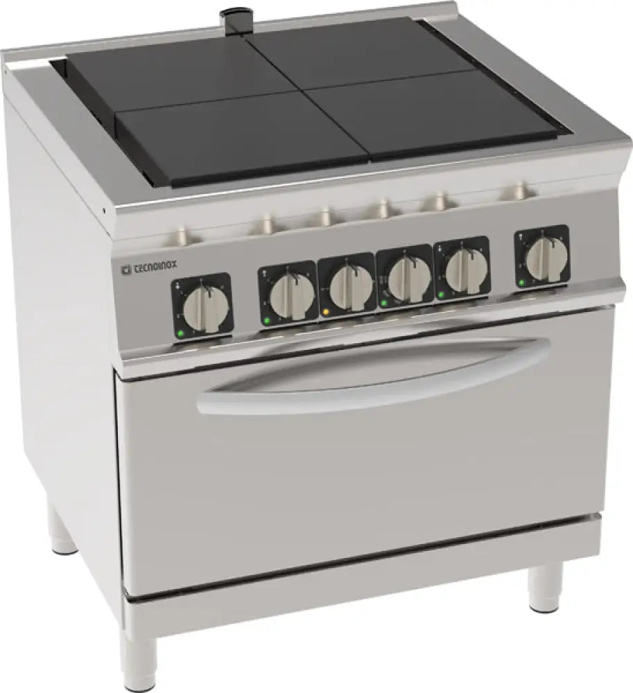 CUCINA EL. 4PIASTRE ’U’ FORNO GN2/1 - 716195 - TECNOINOX