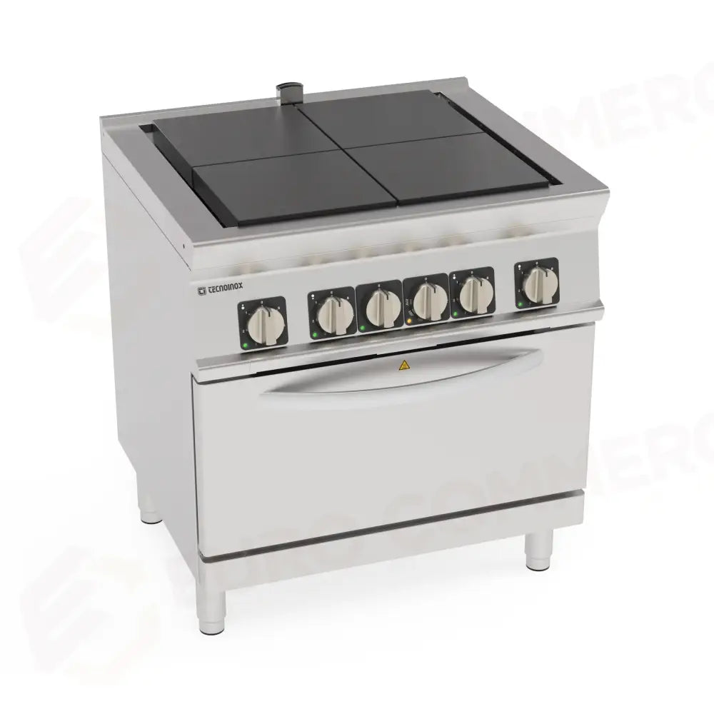 CUCINA EL. 4PIASTRE ’U’ FORNO VENT.GN1/1 - 716108 - TECNOINOX