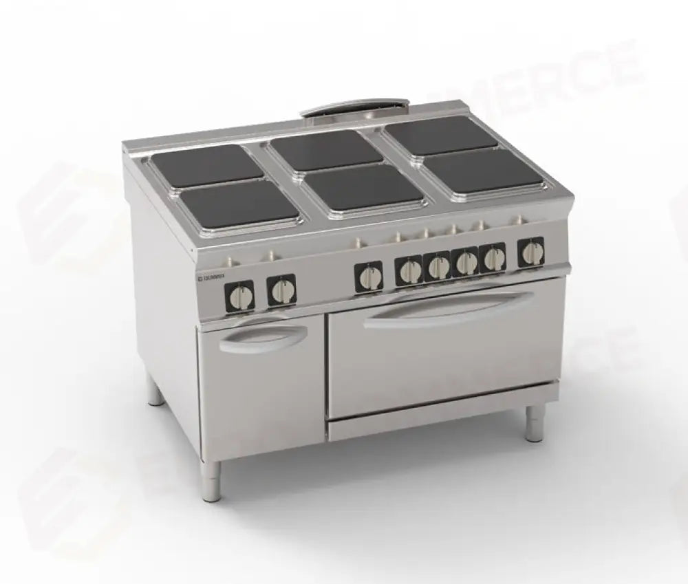 CUCINA EL. 6PIASTRE FORNO GN2/1 - 316039 - TECNOINOX