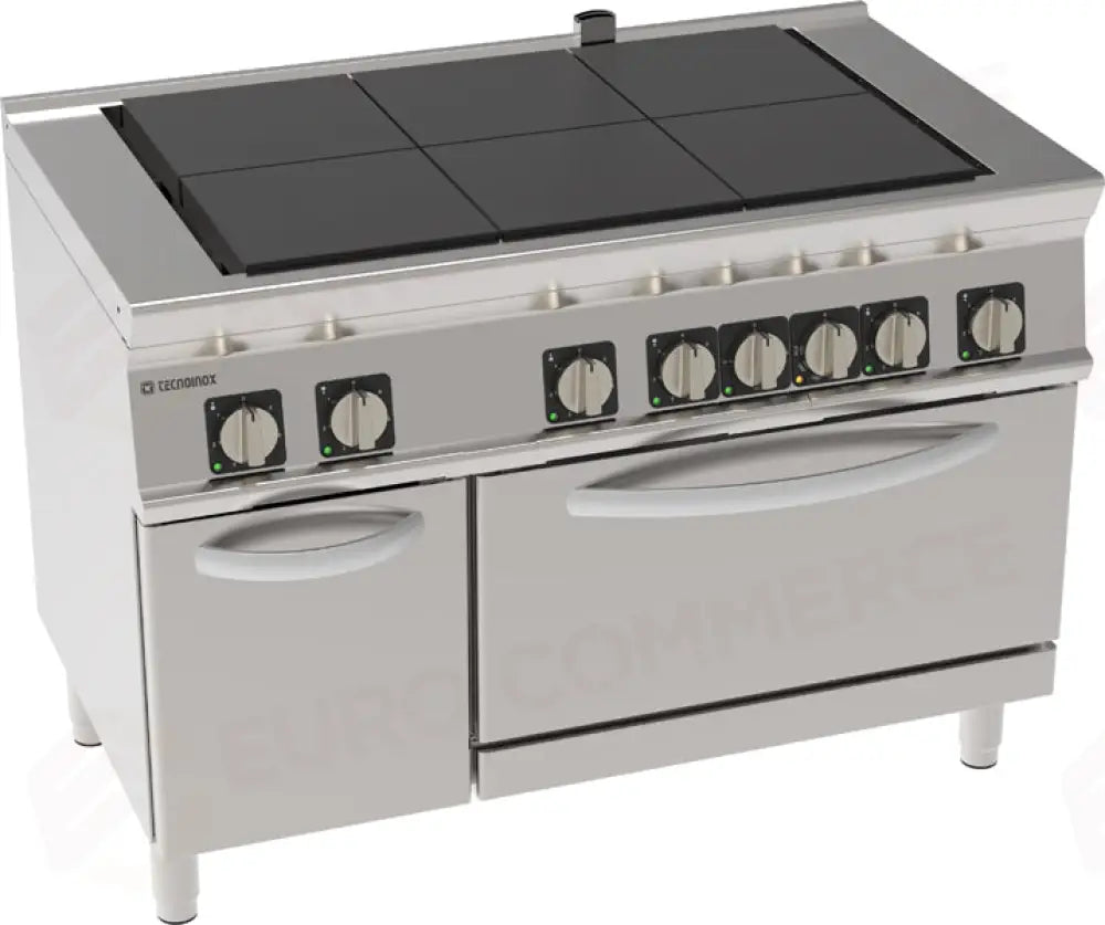 CUCINA EL. 6PIASTRE ’U’ FORNO GN2/1 - 716196 - TECNOINOX