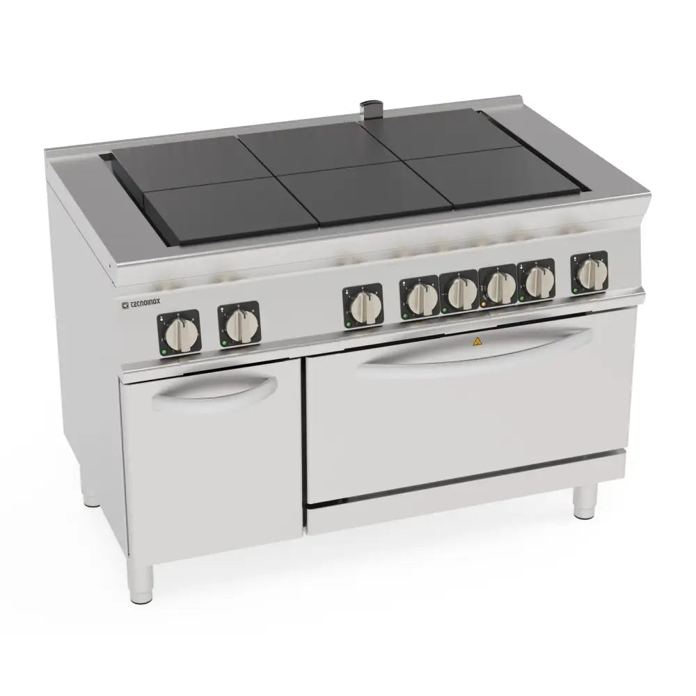 CUCINA EL. 6PIASTRE ’U’ FORNO VENT.GN1/1 - 716110 - TECNOINOX