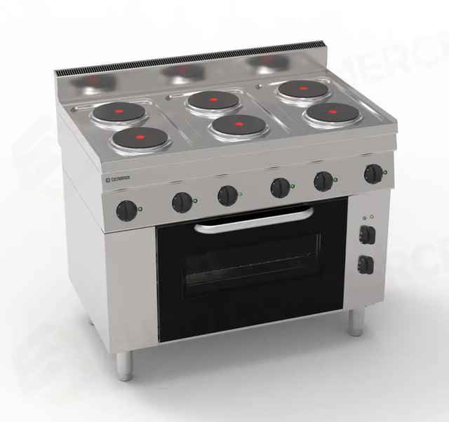 Cuisinière électrique avec four 1050 - 126009 - TECNOINOX