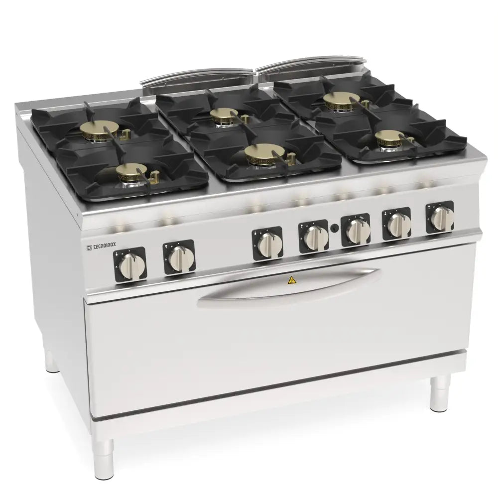 CUCINA GAS 6F.FORNO GAS FULLSIZE ERM. - 313290 - TECNOINOX