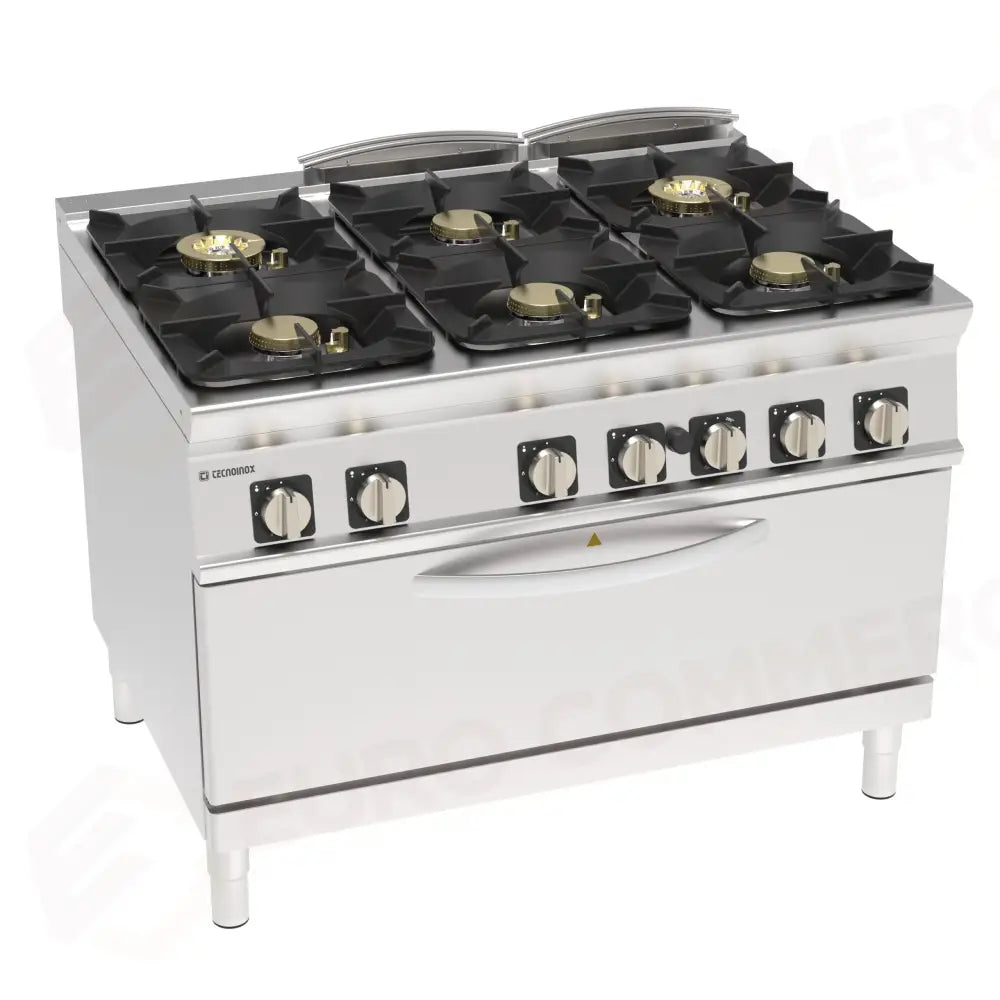 CUCINA GAS 6F.FORNO GAS FULLSIZE ERM. - 313292 - TECNOINOX