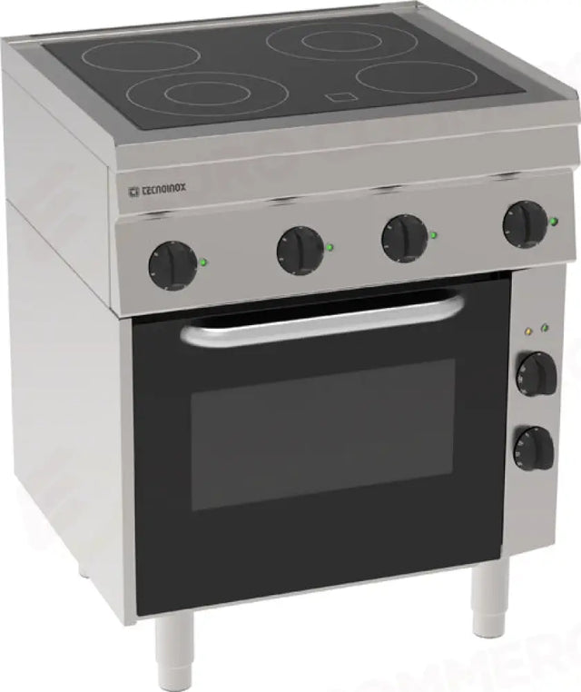 Cuisinière vitrocéramique 700 W avec four électrique - 116014 - TECNOINOX