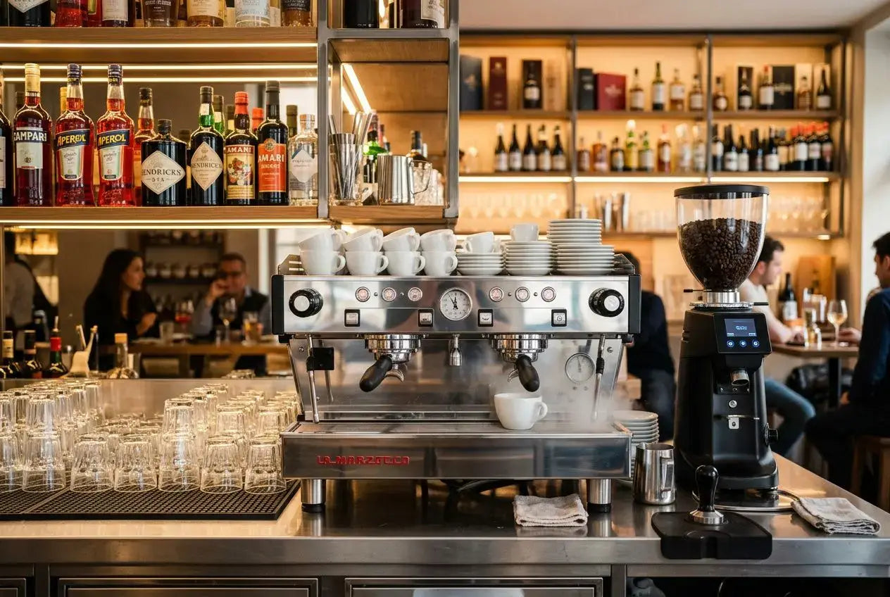 Bancone bar attrezzato professionalmente