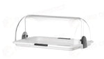 DISPLAY CON COPERCHIO A RULLO HENDI BIANCO 380X260X(H)355MM RETTANGOLARE - 871768
