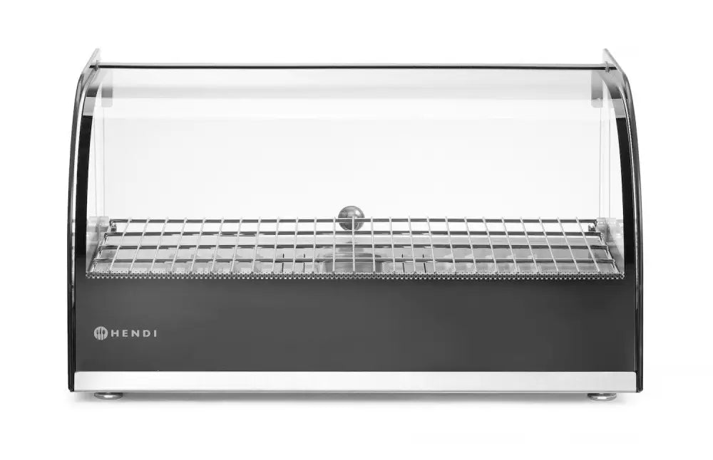 DISPLAY DA BANCO RISCALDATO SINGOLA NERO 220-240V/800W 554X376X(H)311MM - HENDI