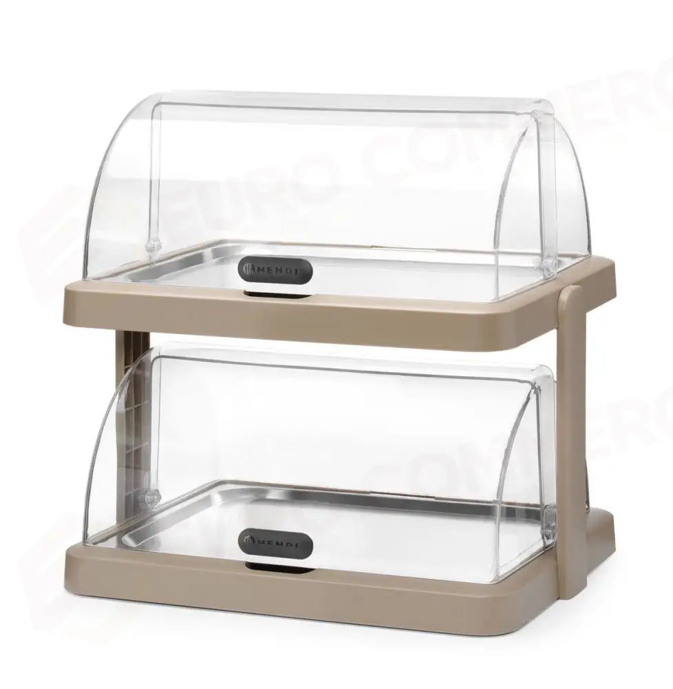 DISPLAY DI RAFFREDDAMENTO DOPPIO ROLL-TOP DUO UNIQ DESIGNED BY ROBERT BRONWASSER BEIGE 480 - HENDI