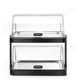 DISPLAY DI RAFFREDDAMENTO DOPPIO ROLL-TOP DUO UNIQ HENDI DESIGNED BY ROBERT BRONWASSER NERO 480X
