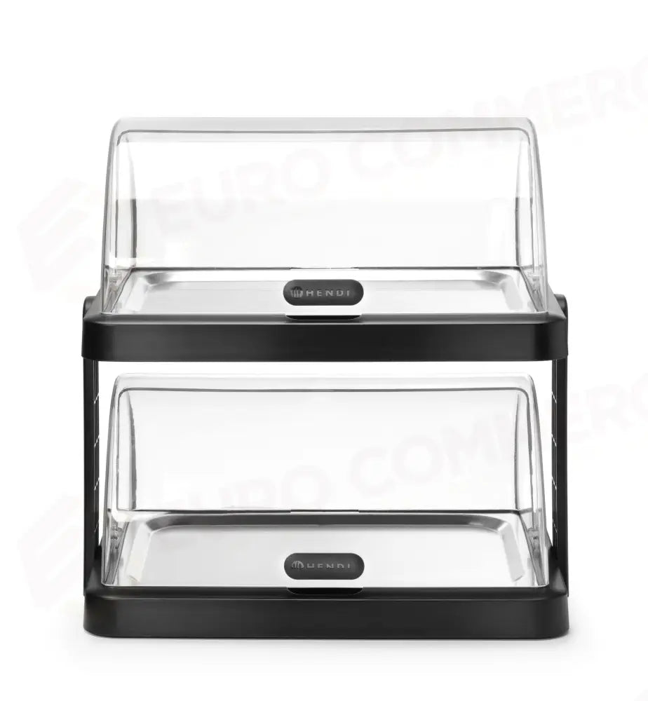 DISPLAY DI RAFFREDDAMENTO DOPPIO ROLL-TOP DUO UNIQ HENDI DESIGNED BY ROBERT BRONWASSER NERO 480X