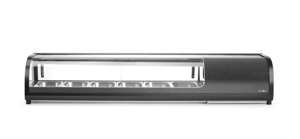 DISPLAY SUSHI ARKTIC GN 1/3 NERO 220-240V/190W 1529X426X(H)296MM - HENDI