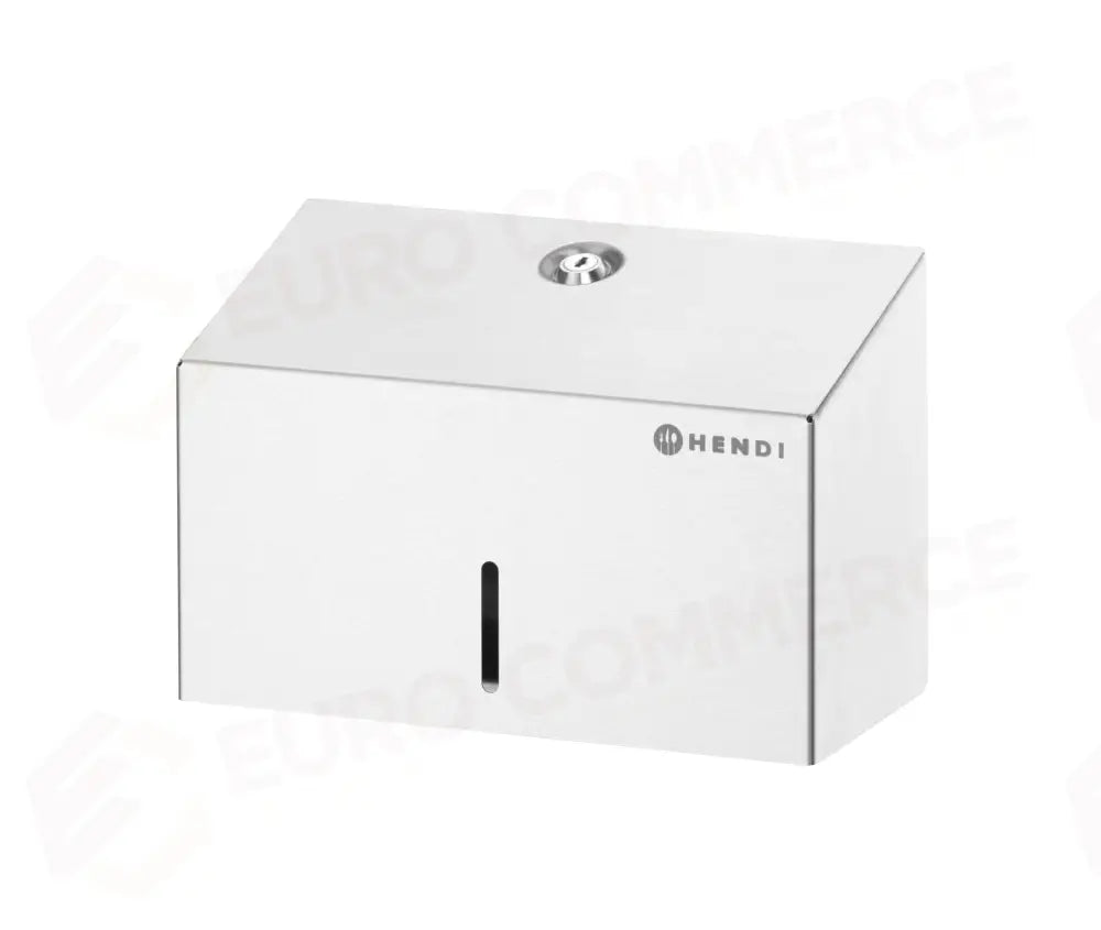 DISTRIBUTORE DI ASCIUGAMANI CARTA CON SERRATURA HENDI 250 PEZZI ARGENTO 260X120X(H)160MM - 809778