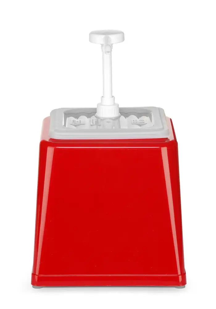 DOSATORE PER SALSE CON POMPA 2,5L ROSSO 230X210X(H)327MM - HENDI