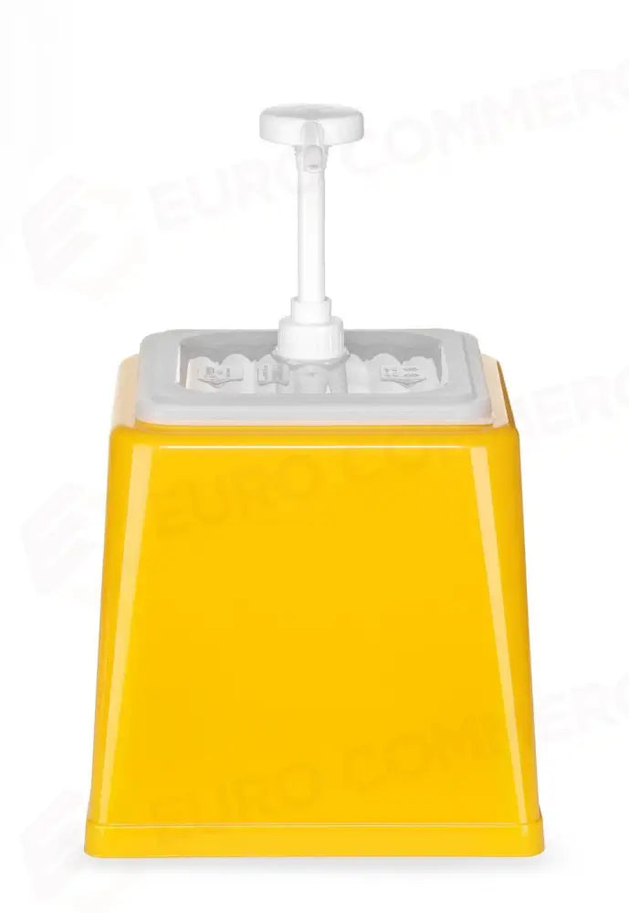 DOSATORE PER SALSE CON POMPA 2,5L GIALLO 230X210X(H)327MM - HENDI