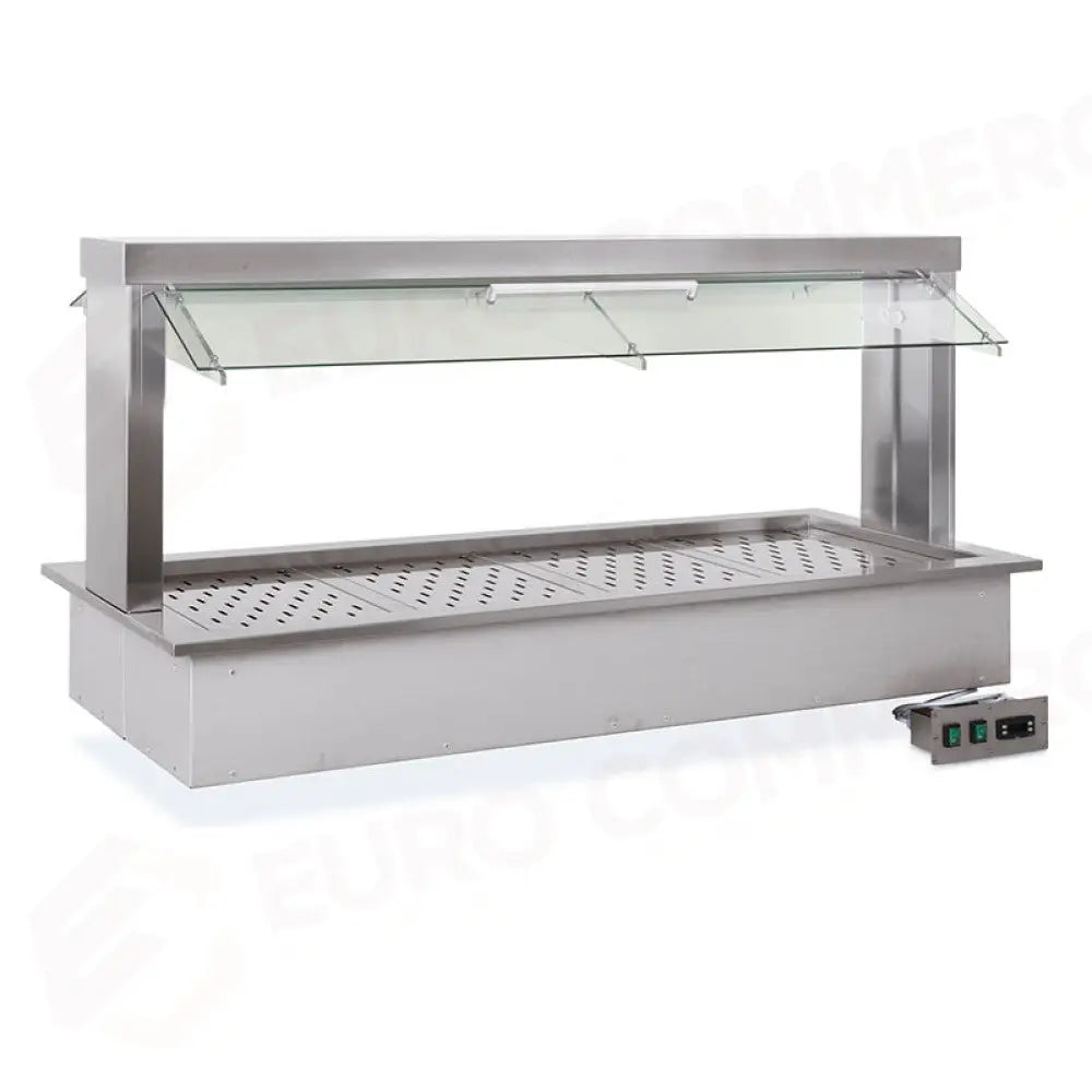 DROP-IN CALDO GN 4/1 PARAFIATO MOBILE ILLUMINAZIONE A LED - 6990.4M - METALCARRELLI - CARRELLI