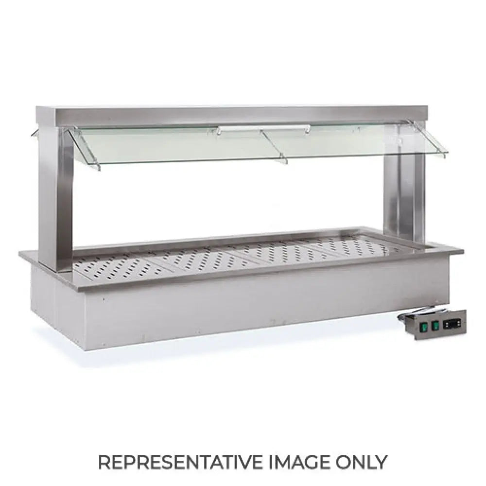 DROP-IN FREDDO GN 2/1 PARAFIATO MOBILE ILLUMINAZIONE A LED - 6980.2M - METALCARRELLI - CARRELLI