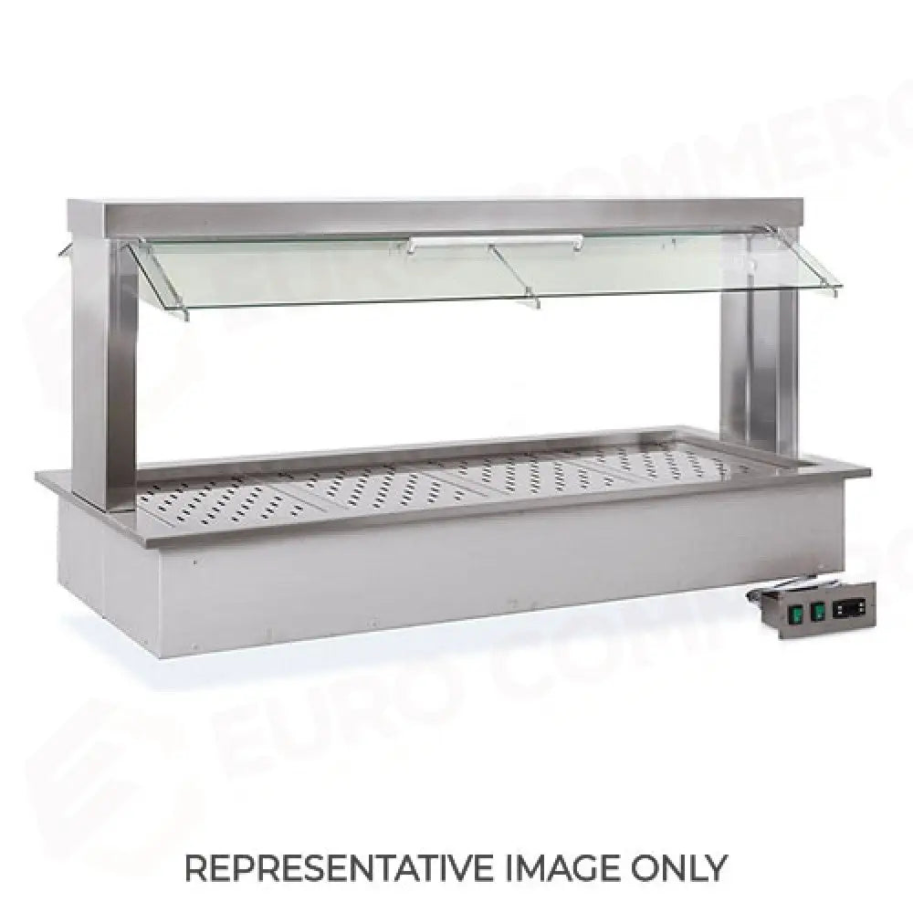 DROP-IN FREDDO GN 4/1 PARAFIATO MOBILE ILLUMINAZIONE A LED - 6980.4M - METALCARRELLI - CARRELLI