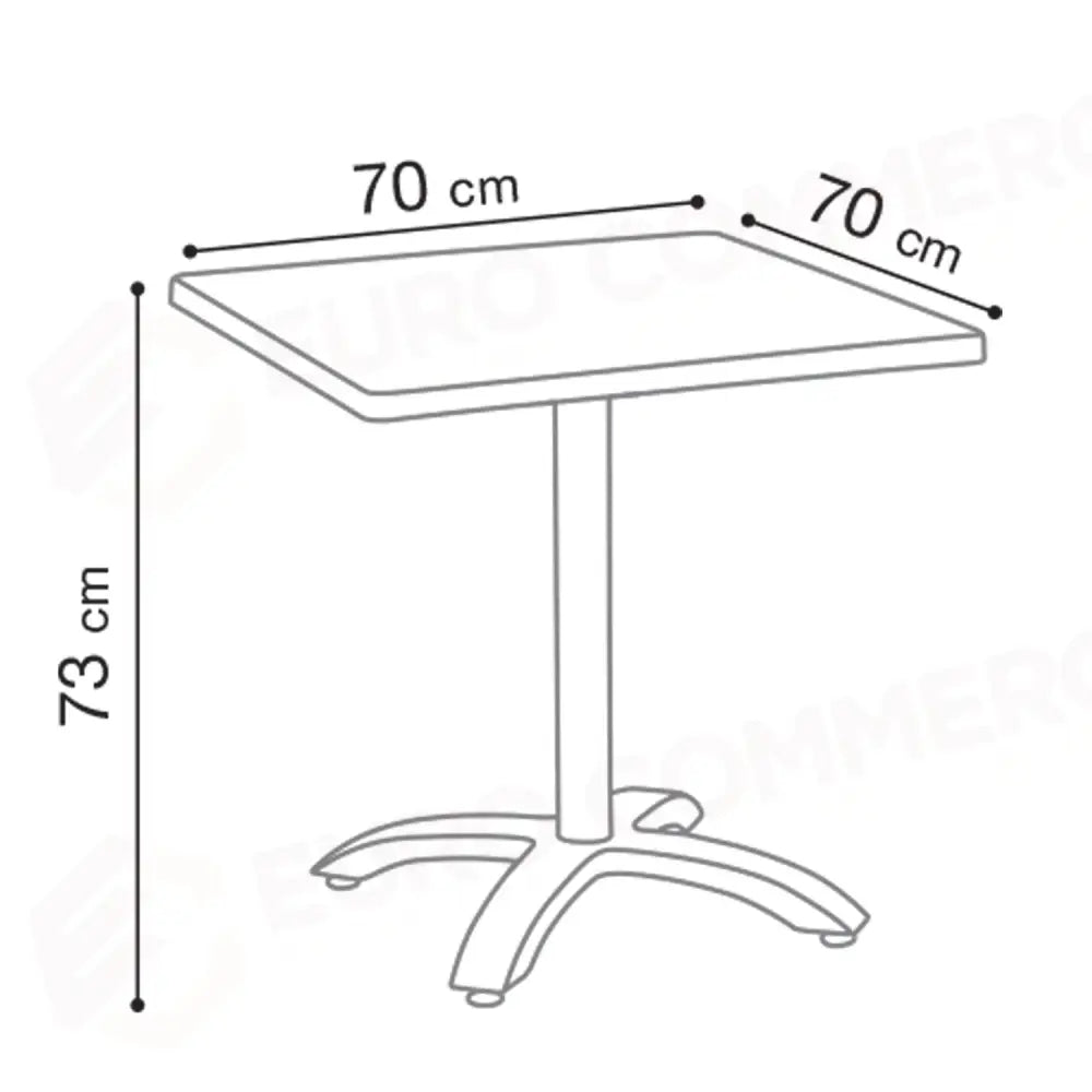 ECOFIX TAVOLO 70 X 70 CM - GROSFILLEX - TAVOLI E BASI