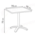 ECOFIX TAVOLO 70 X 70 CM - GROSFILLEX - TAVOLI E BASI