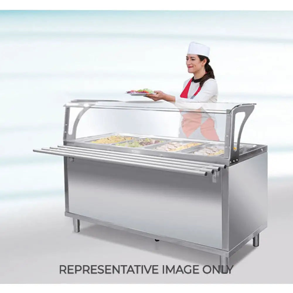 ELEMENTO REFRIGERATO 3 X GN 1/1 CON PARAFIATO E BANCALINA MANIGLIA 2 RUOTE FRENATE - 6703F - METALCARRELLI - CARRELLI