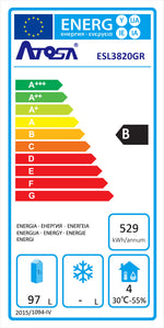 BANCO REFRIGERATO COMPATTO ATOSA ESL3820-GR CON 4 CASSETTI GN 1/1 - ESL3820-GR - ATOSA