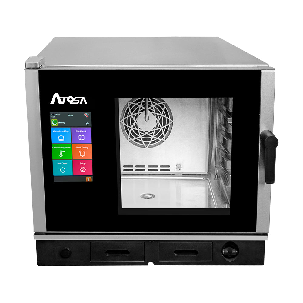 FORNO A CONVEZIONE ATOSA - 5 TEGLIE GN 1/1 - VAPORE DIRETTO - LAVAGGIO INTEGRATO - EPC-0511E1 - ATOSA