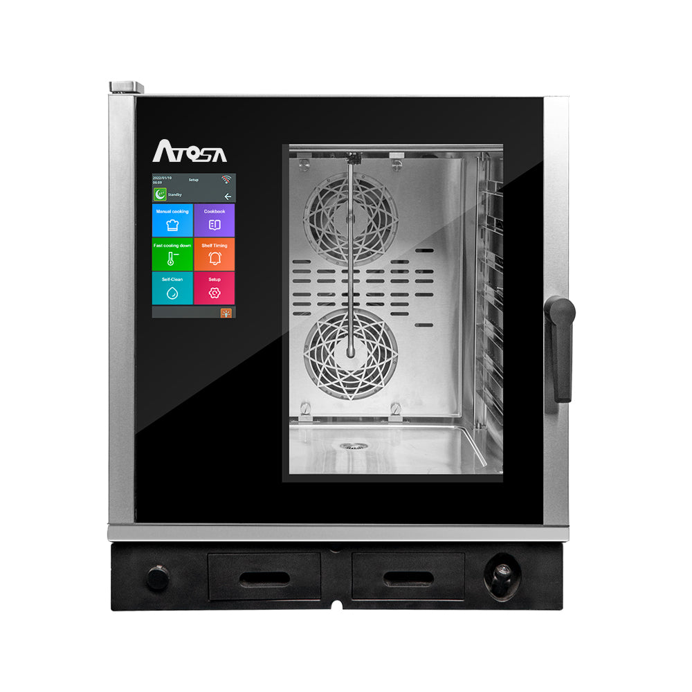 FORNO A CONVEZIONE ATOSA - 7 TEGLIE GN 1/1 - VAPORE DIRETTO - LAVAGGIO INTEGRATO - EPC-0711E2 - ATOSA
