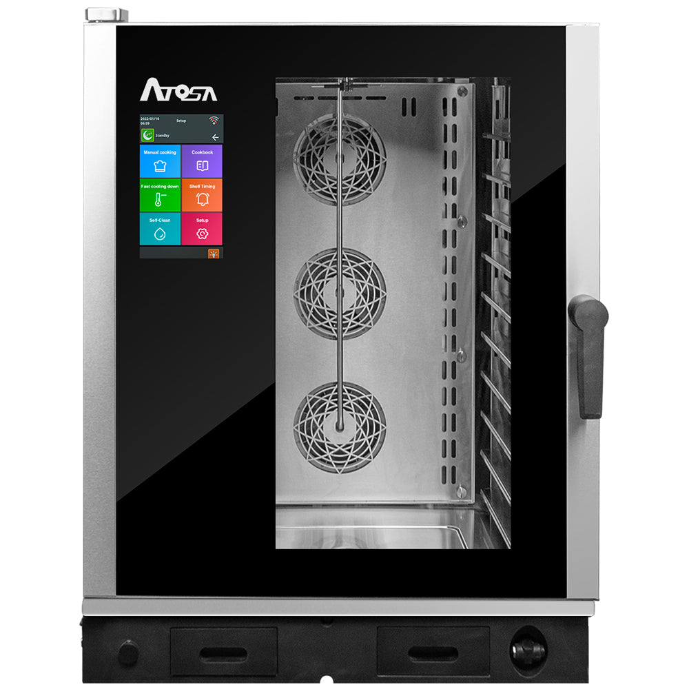FORNO A CONVEZIONE ATOSA - 10 TEGLIE GN 2/1 - VAPORE DIRETTO - LAVAGGIO INTEGRATO - EPC-1021E3 - ATOSA