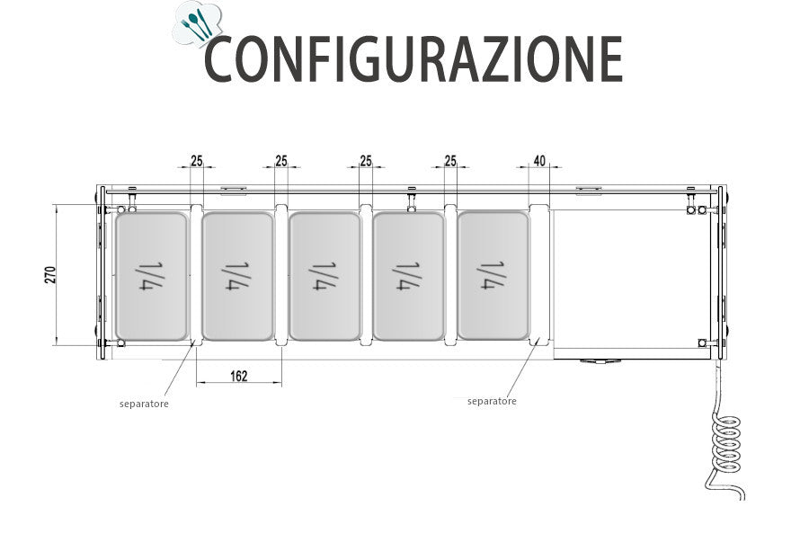 VETRINA PIZZERIA GREEN LINE - ESL3880-GR - ATOSA