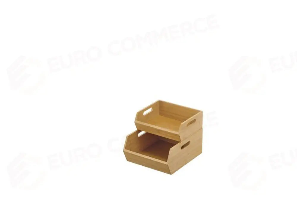 ESPOSITORE BUFFET IN BAMBOO NATURALE - 25,4X21X9,4 / 25,4X30,5X13,8 CM - S0137 - LEONE - ESPOSITORI BUFFET IN BAMBOO