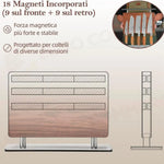 ESPOSITORE COLTELLI MAGNETICO A DOPPIO LATO 34X25CM CHEF XHDZ-SMCT-XSM HEZHEN - 14000020 - MEDRI