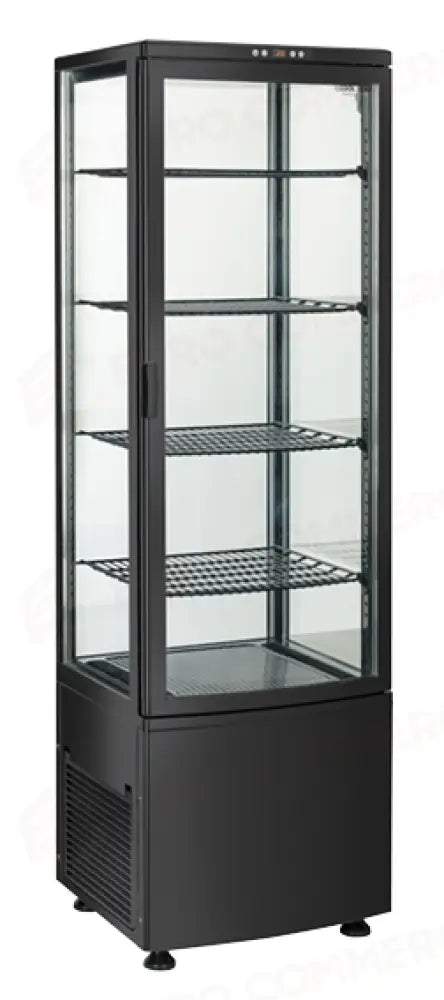 ESPOSITORE REFRIGERATO VERTICALE DA 235 LT. (COLORE NERO) M2 -1°C/+7°C - RC 235B - COOL HEAD