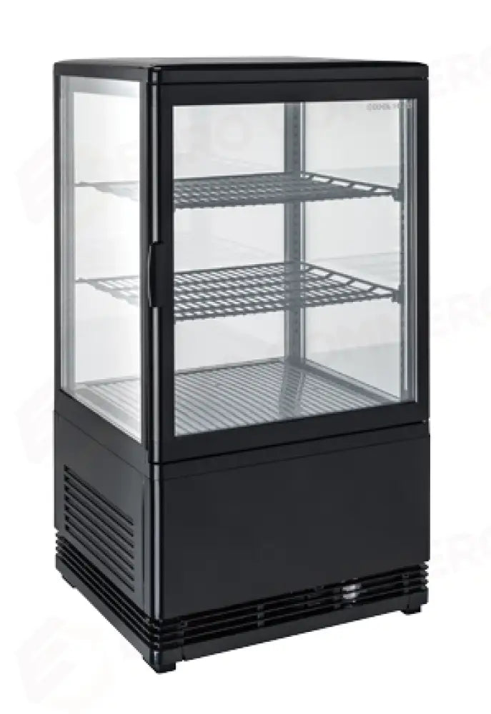 ESPOSITORE REFRIGERATO VERTICALE DA 58 LT. (COLORE NERO) M2 -1°C/+7°C - RC 58B - COOL HEAD