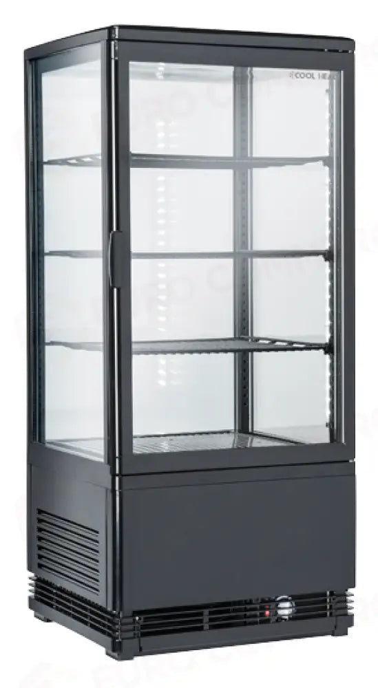 ESPOSITORE REFRIGERATO VERTICALE DA 78 LT. (COLORE NERO) H1 +1°C/+10°C - RC 78B - COOL HEAD