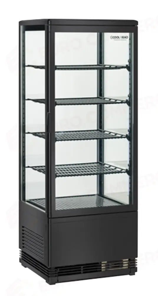 ESPOSITORE REFRIGERATO VERTICALE DA 98 LT. (COLORE NERO) M2 -1°C/+7°C - RC 98B - COOL HEAD