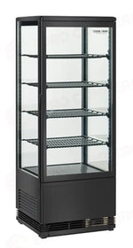 ESPOSITORE REFRIGERATO VERTICALE DA 98 LT. (COLORE NERO) M2 -1°C/+7°C - RC 98B - COOL HEAD