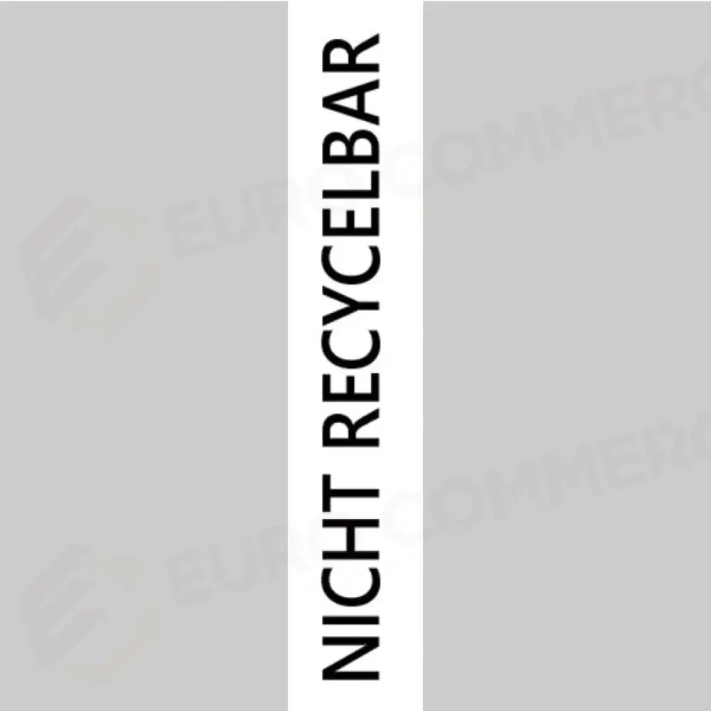 ETICHETTA AUTOADESIVA NON RICICLABILE (TEDESCO) - STIK - 711337 - ATTREZZATURA