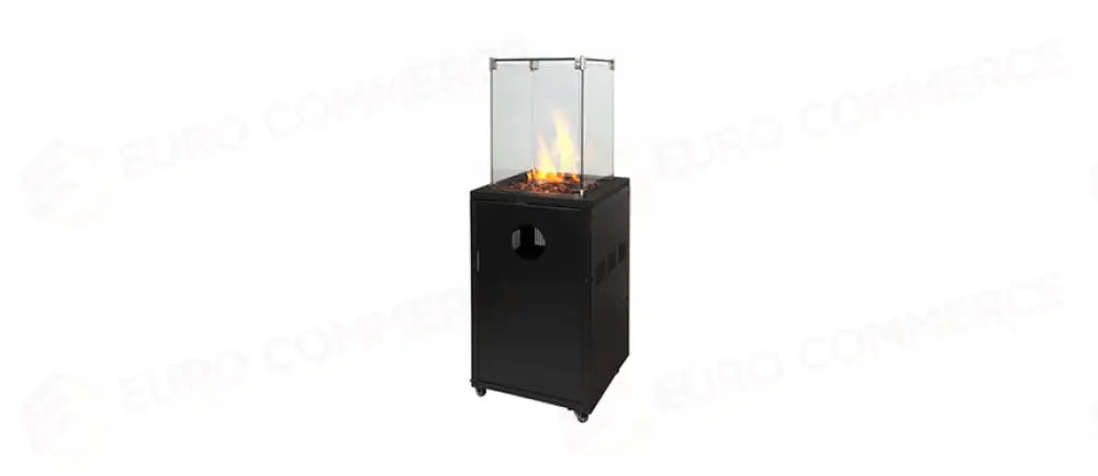 ETNA STUFA A GAS NERA C/RUOTE CM47X47 H130 - 201147 - MORINI
