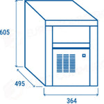 FABBRICATORE DI GHIACCIO COMMERCIALE (30KG IN 24H) 2 – 6 Bar - ICM 30 - COOL HEAD