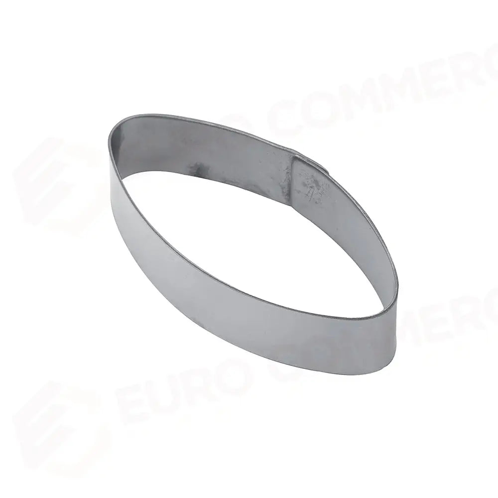 FASCIA INOX LISCIA MONOPORZIONE ELLISSE 90 X 45 X H 20 MM - X17 - PAVONI ITALIA - ATTREZZATURA PROFESSIONALE