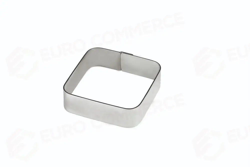 FASCIA INOX LISCIA MONOPORZIONE QUADRATA 55 X 55 X H 20 MM - X37 - PAVONI ITALIA - ATTREZZATURA PROFESSIONALE