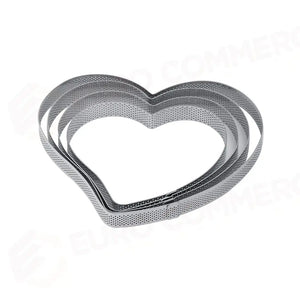 FASCIA INOX MICROFORATA A FORMA DI CUORE 180 X 170 X H 20 MM - 4/6 PORZIONI - XF27 - PAVONI ITALIA - ATTREZZATURA