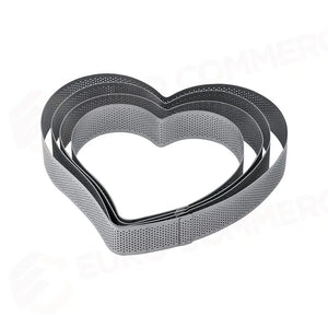 FASCIA INOX MICROFORATA A FORMA DI CUORE 190 X 205 X H 35 MM - 10/12 PORZIONI - XF30 - PAVONI ITALIA - ATTREZZATURA