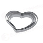 FASCIA INOX MICROFORATA A FORMA DI CUORE 205 X 190 X H 20 MM - 6/8 PORZIONI - XF29 - PAVONI ITALIA - ATTREZZATURA
